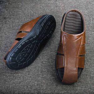 Brown colored Sandals for men