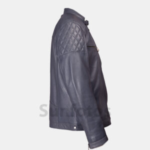 Product shot on white background, E commerce shot, Apparel shot, Men’s leather jacket