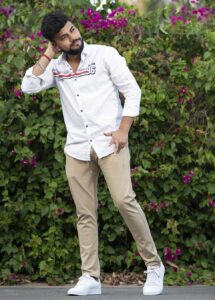 Outdoor fashion photoshoot